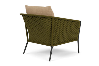 Lloyd Flanders Escape Lounge Chair with Hayden Sand fabric, view 6