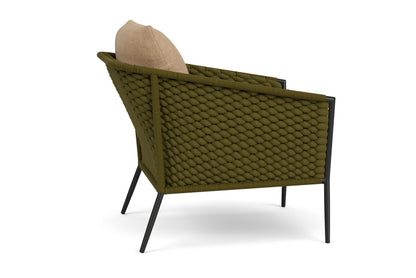 Lloyd Flanders Escape Lounge Chair with Hayden Sand fabric, view 5