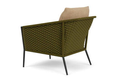 Lloyd Flanders Escape Lounge Chair with Hayden Sand fabric, view 8