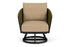 Lloyd Flanders Escape Swivel Lounge Chair with Hayden Sand fabric