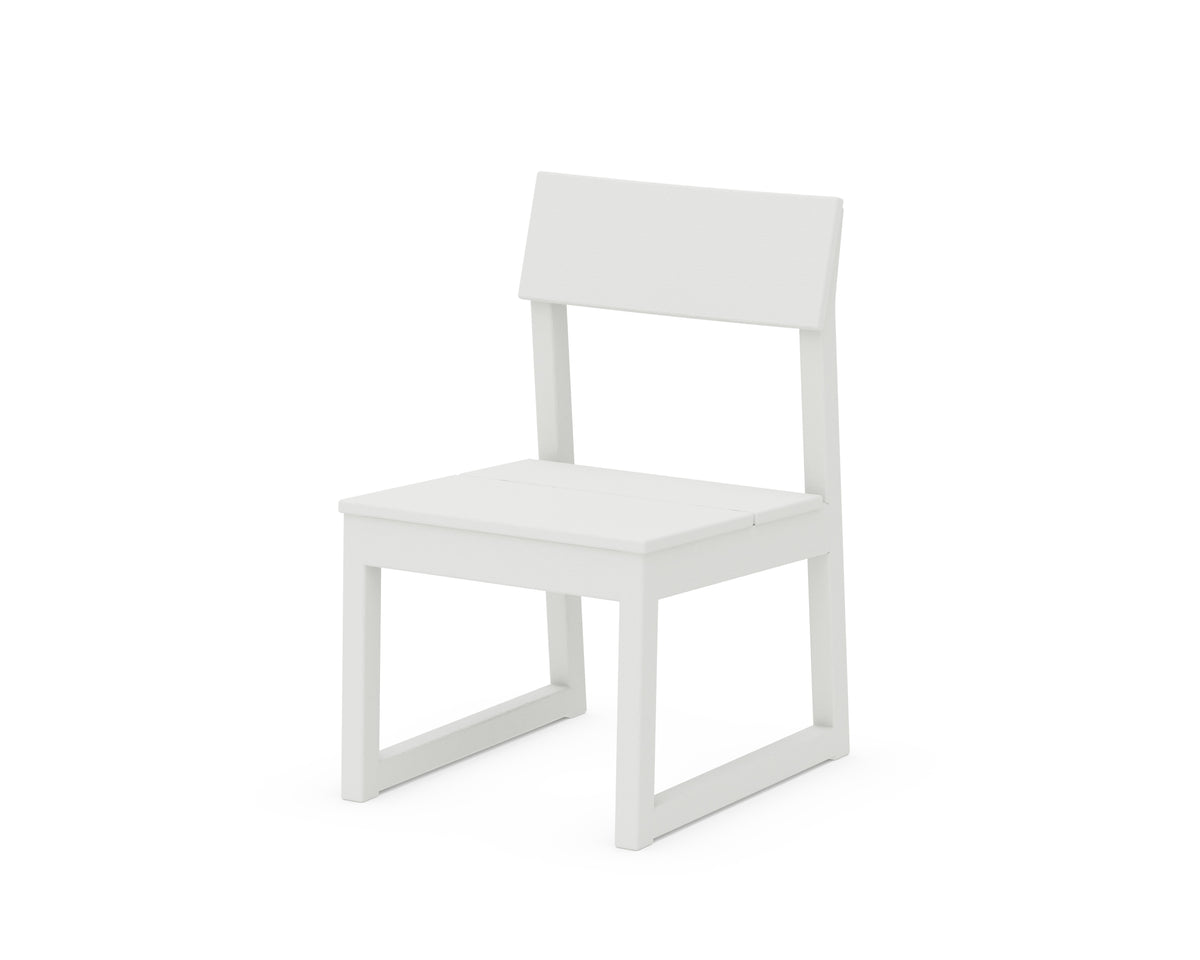 POLYWOOD EDGE Dining Side Chair in Vintage White
