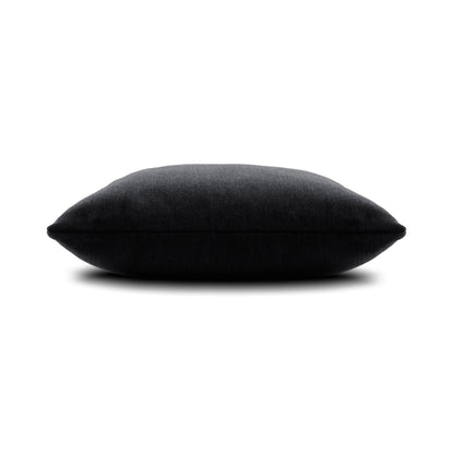 Elaine Smith Luxe Velour Charcoal Outdoor Pillow