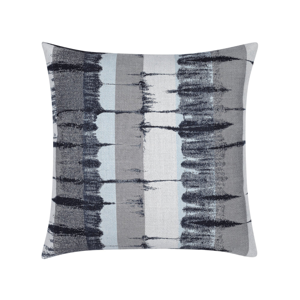 Elaine Smith Shibori outdoor pillow, navy and white - view 2