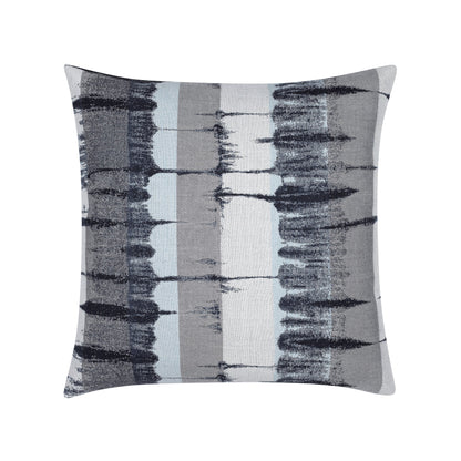 Elaine Smith Shibori outdoor pillow, navy and white - view 2