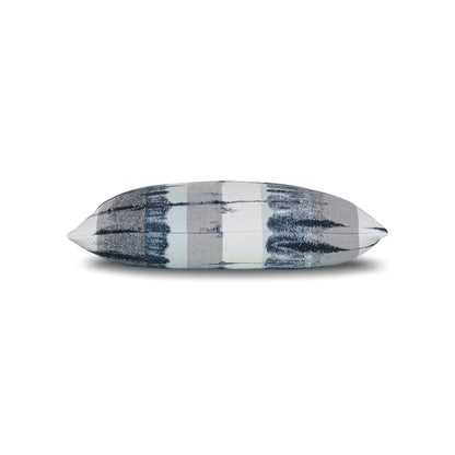Elaine Smith Shibori outdoor pillow, navy and white - view 8