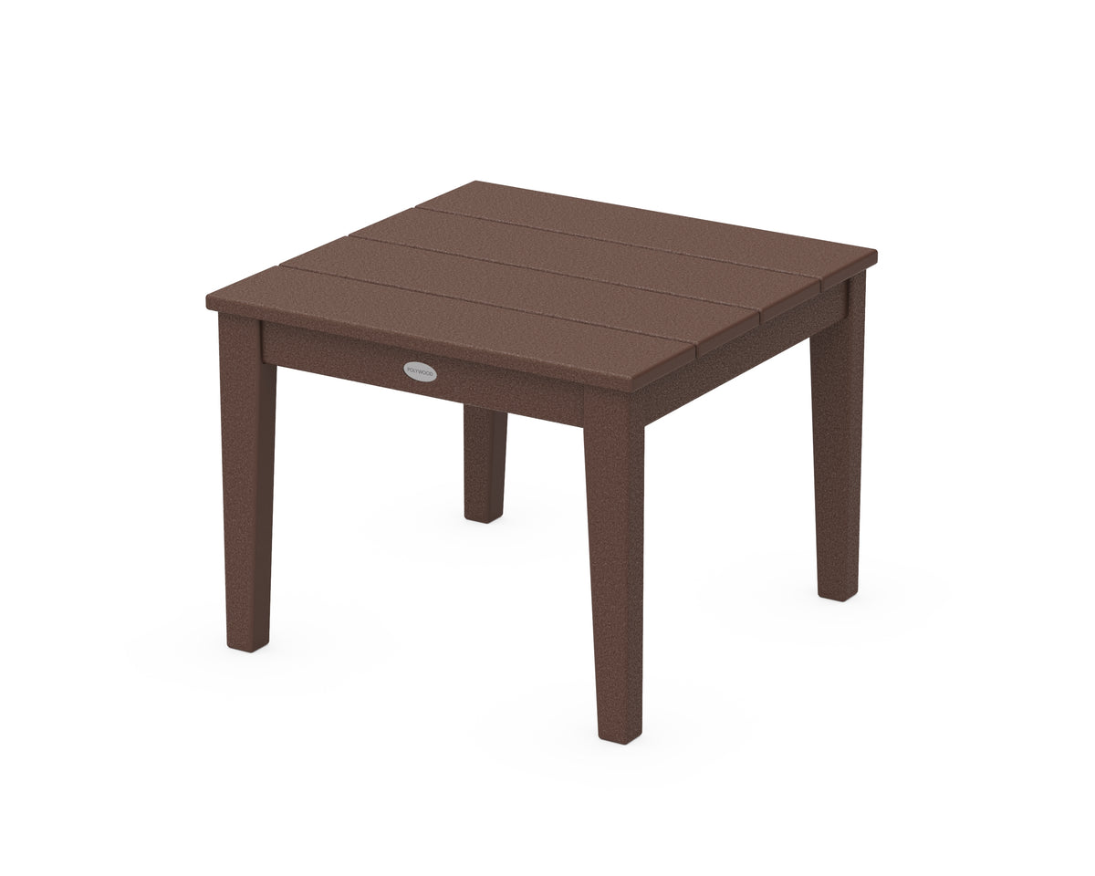 POLYWOOD Newport 22" End Table in Mahogany