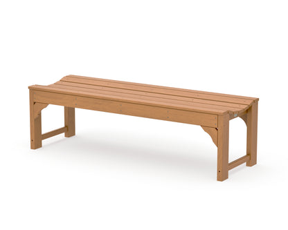 POLYWOOD Traditional Garden 60" Backless Bench in Natural