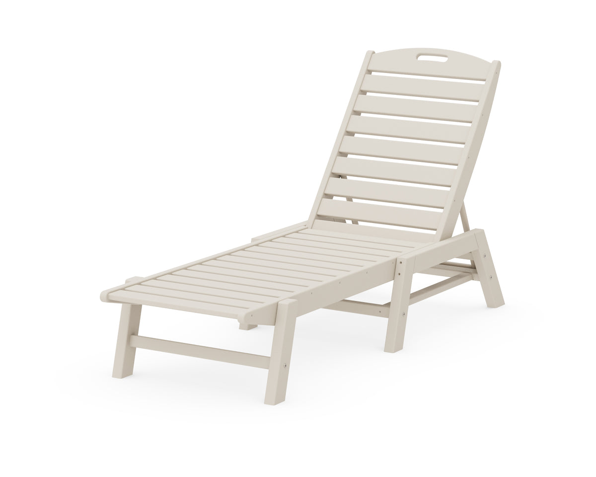 POLYWOOD Nautical Chaise in Sand