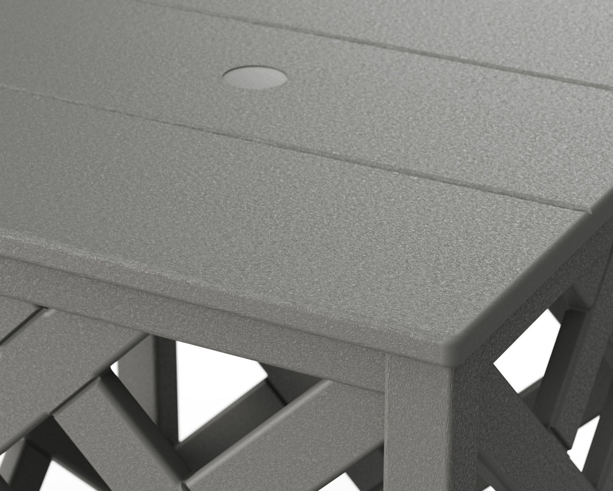 POLYWOOD Wovendale Accent Umbrella Table angle view