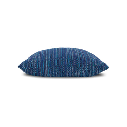 Elaine Smith Kaleidoscope Midnight outdoor pillow, navy - view 9