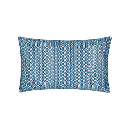 Elaine Smith Kaleidoscope Indigo outdoor pillow, navy