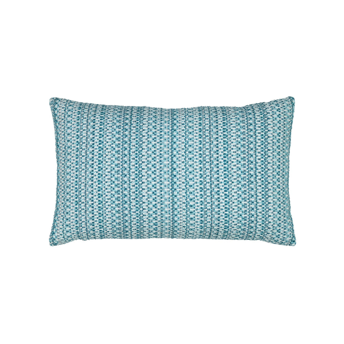 Elaine Smith Kaleidoscope Lagoon outdoor pillow, aqua and teal