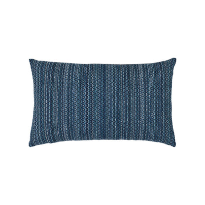 Elaine Smith Kaleidoscope Midnight outdoor pillow, navy