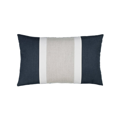 Elaine Smith Nevis Indigo outdoor pillow, navy
