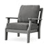 POLYWOOD Chinoiserie Deep Seating Chair in Slate Grey / Ash Charcoal