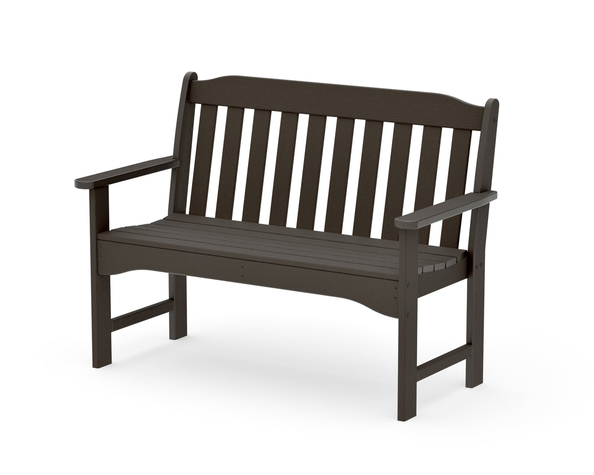 POLYWOOD Country Living 48" Garden Bench in Vintage Coffee