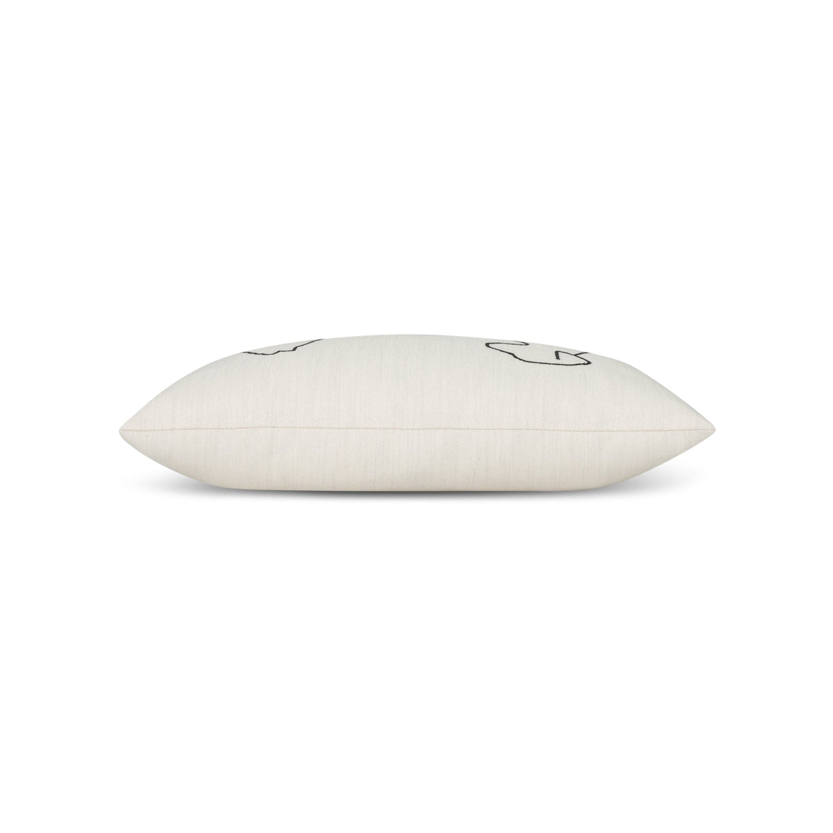 Elaine Smith Faithful Friends 12x20 lumbar outdoor pillow, ivory and white - view 4