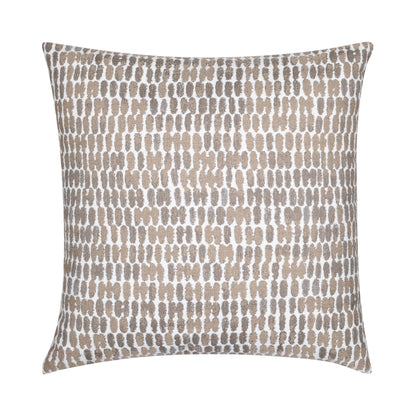 Elaine Smith Thumbprint Latte outdoor pillow, neutral - view 2
