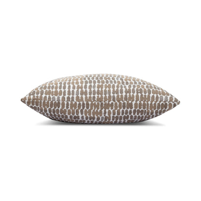 Elaine Smith Thumbprint Latte outdoor pillow, neutral - view 11