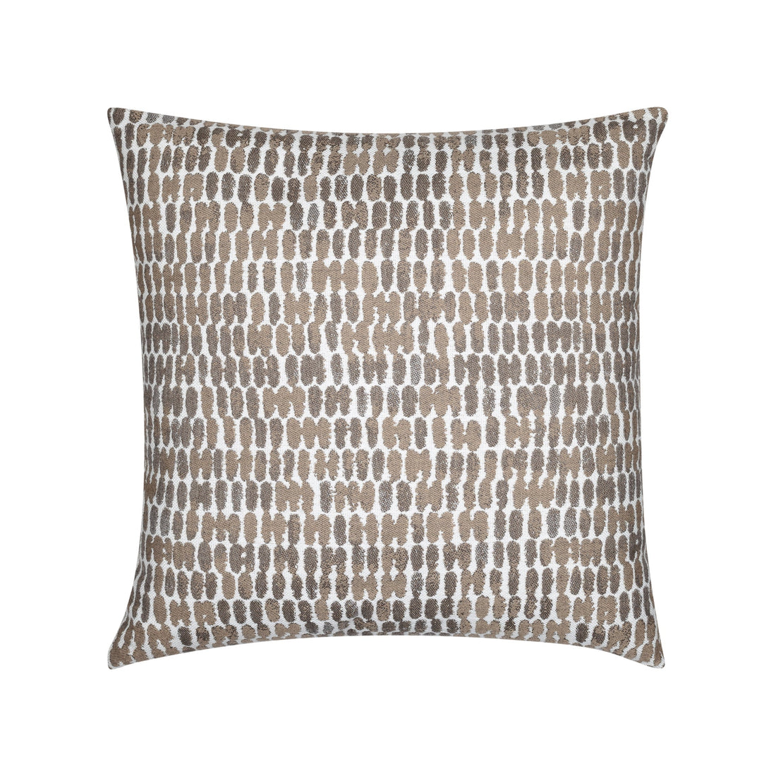Elaine Smith Thumbprint Latte outdoor pillow, neutral