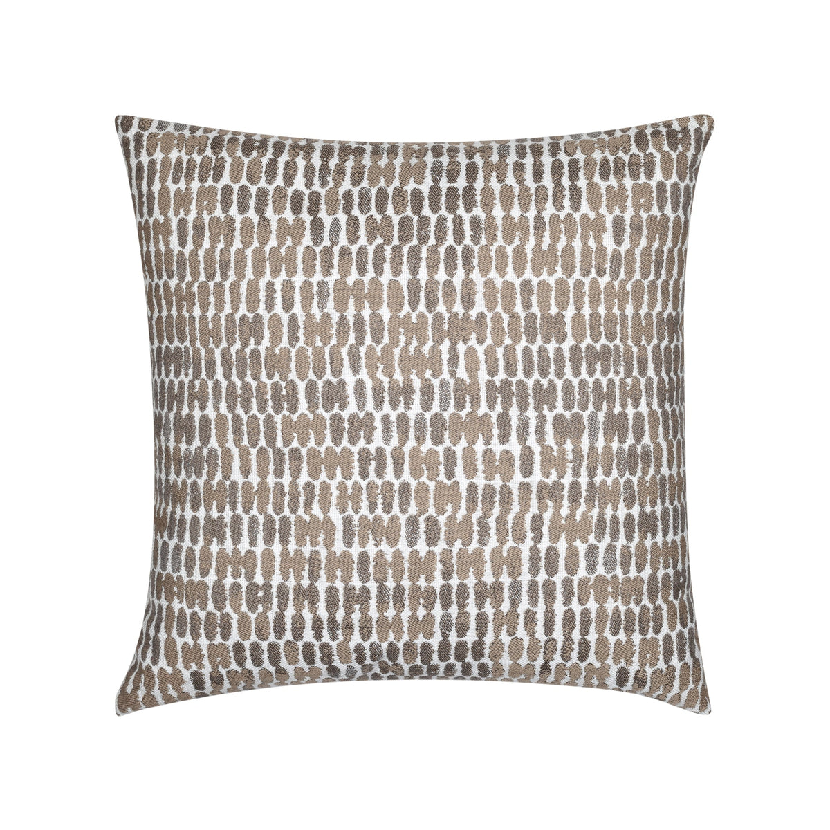 Elaine Smith Thumbprint Latte outdoor pillow, neutral