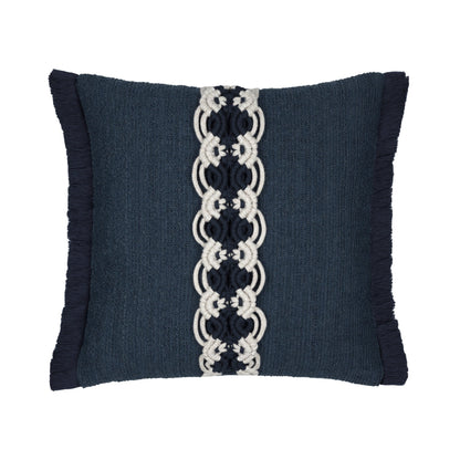 Elaine Smith Distinction Indigo Outdoor Pillow