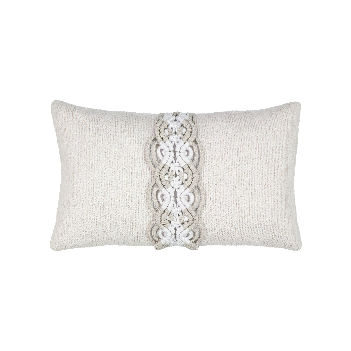 Elaine Smith Distinct Oyster outdoor pillow, beige