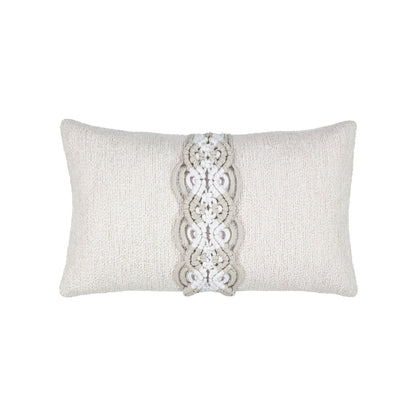Elaine Smith Distinct Oyster outdoor pillow, beige