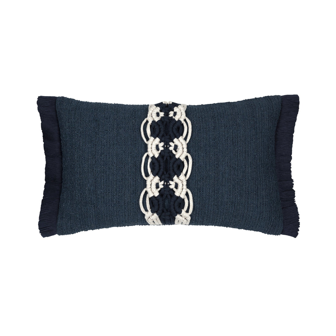 Elaine Smith Distinction Indigo outdoor pillow, navy