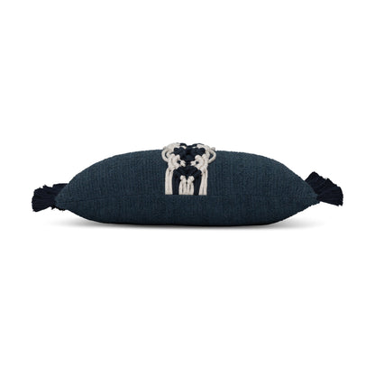 Elaine Smith Distinction Indigo Outdoor Pillow