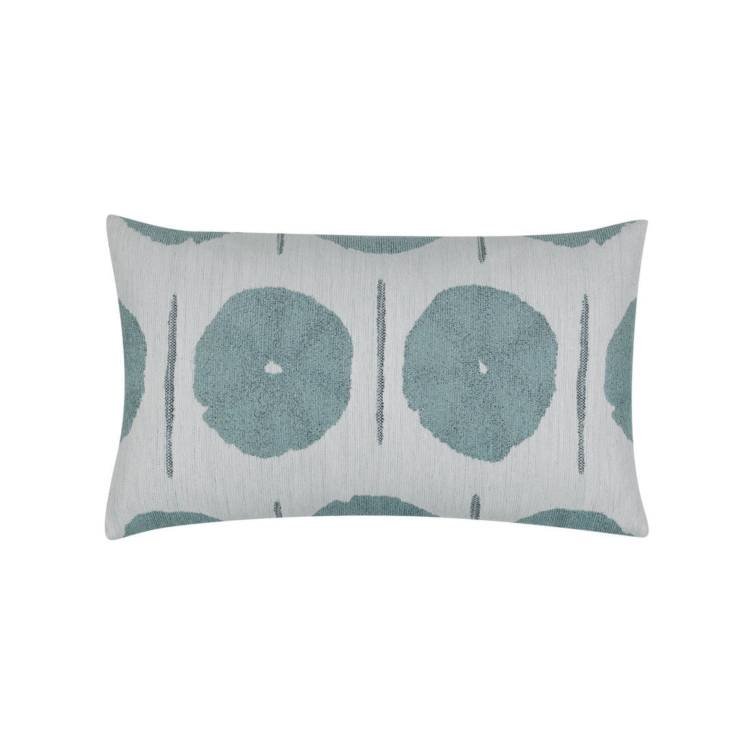 Elaine Smith Solstice Mist outdoor pillow, blue and gray