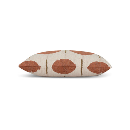 Elaine Smith Solstice Papaya outdoor pillow, orange and coral - view 10
