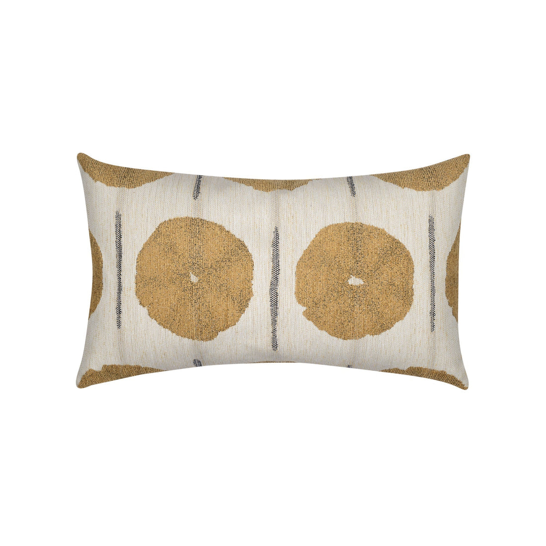 Elaine Smith Solstice Gold outdoor pillow, gold