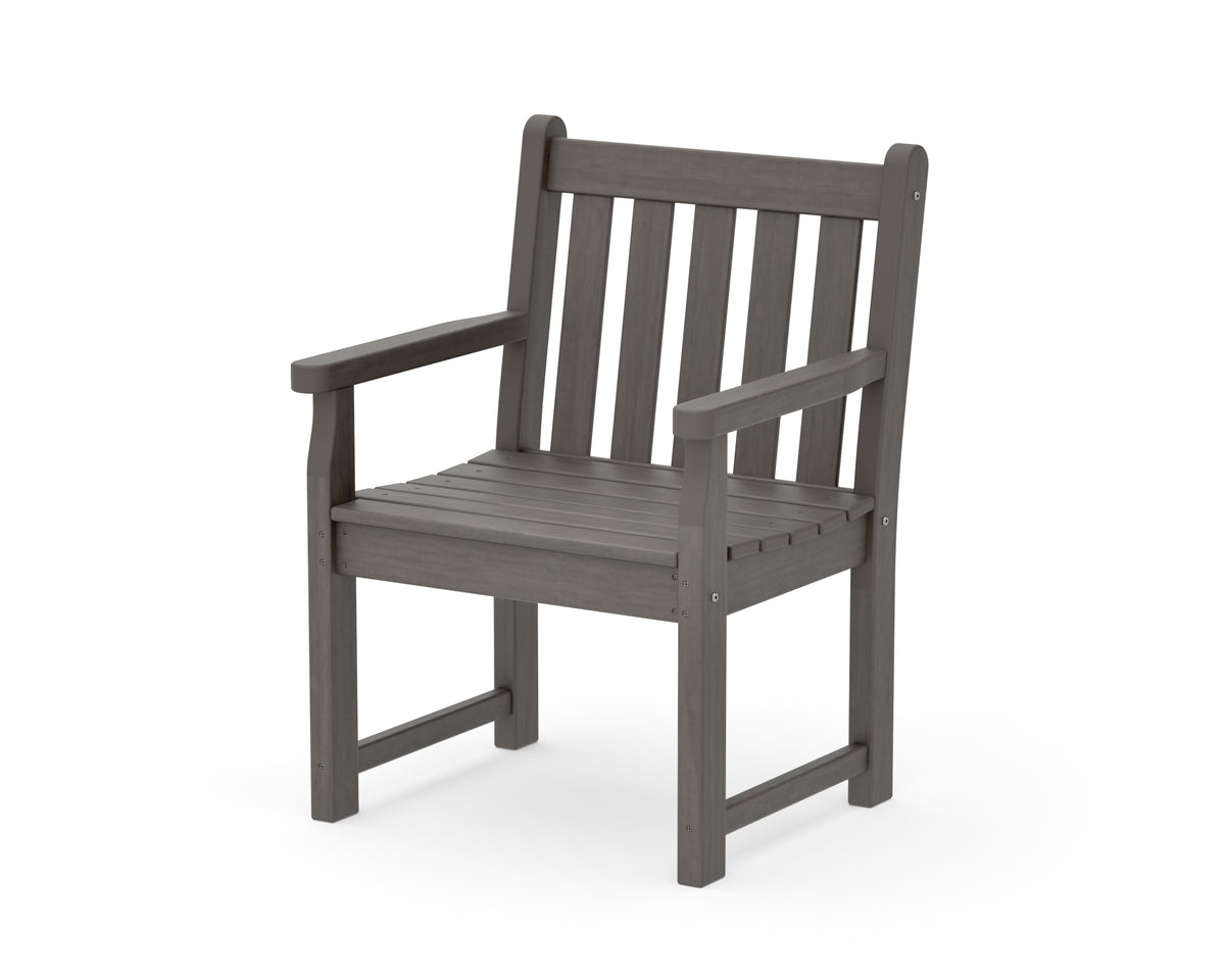 POLYWOOD Traditional Garden Arm Chair in Driftwood