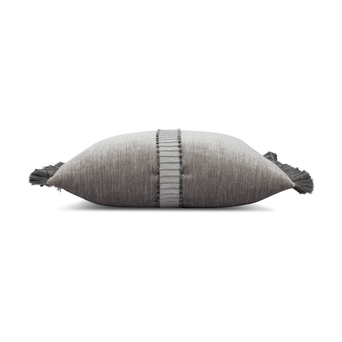 Elaine Smith Splendor Pewter outdoor pillow, gray - view 9