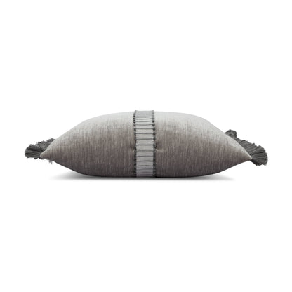Elaine Smith Splendor Pewter outdoor pillow, gray - view 9