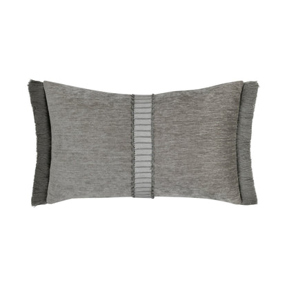 Elaine Smith Splendor Pewter outdoor pillow, gray