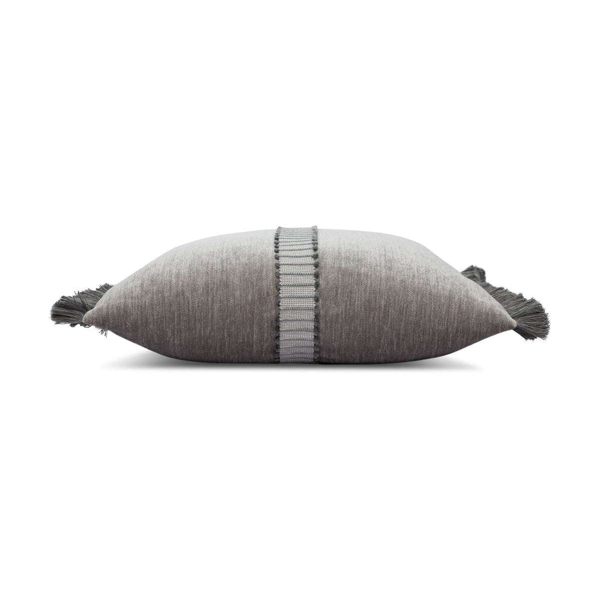 Elaine Smith Splendor Pewter outdoor pillow, gray - view 5