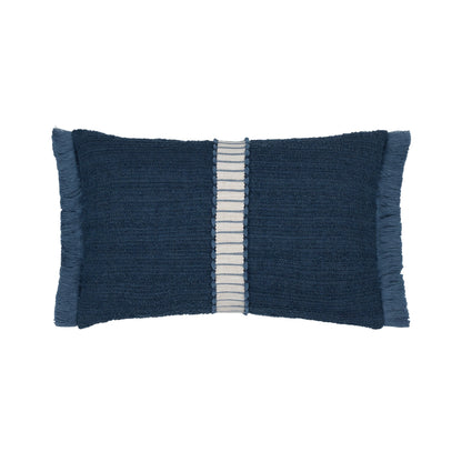 Elaine Smith Deluxe Indigo Outdoor Pillow - front