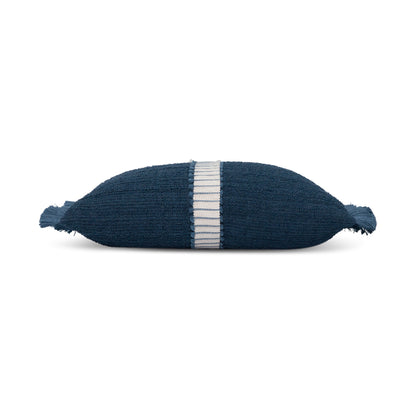 Elaine Smith Deluxe Indigo Outdoor Pillow