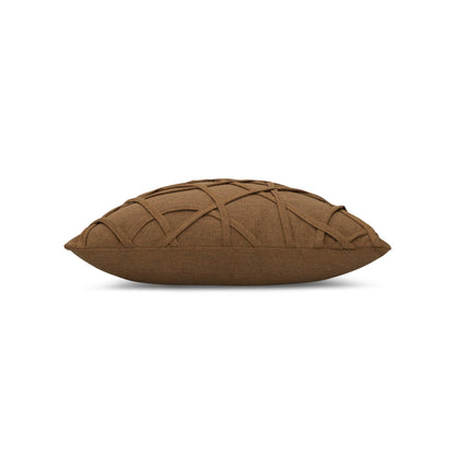 Elaine Smith Illusion Teak outdoor pillow, brown - view 8