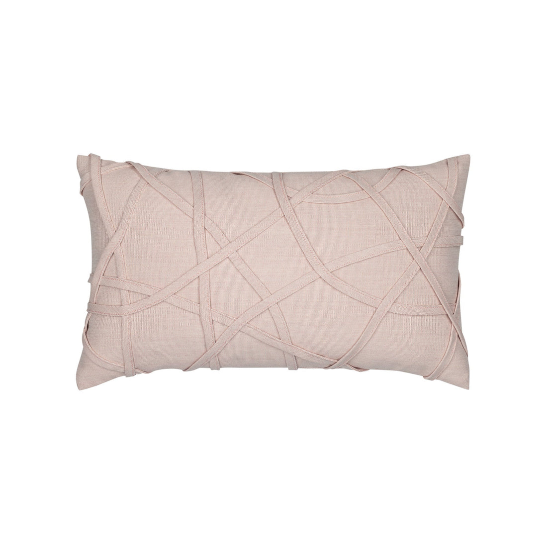 Elaine Smith Illusion Blush outdoor pillow, red and pink
