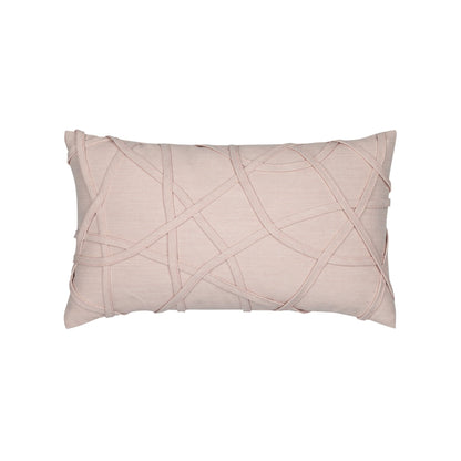 Elaine Smith Illusion Blush outdoor pillow, red and pink