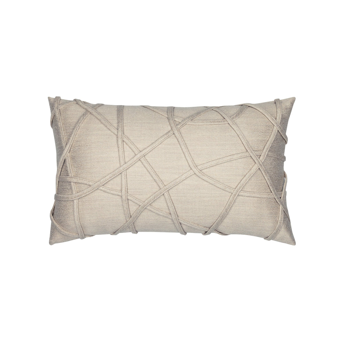 Elaine Smith Illusion Linen outdoor pillow, beige