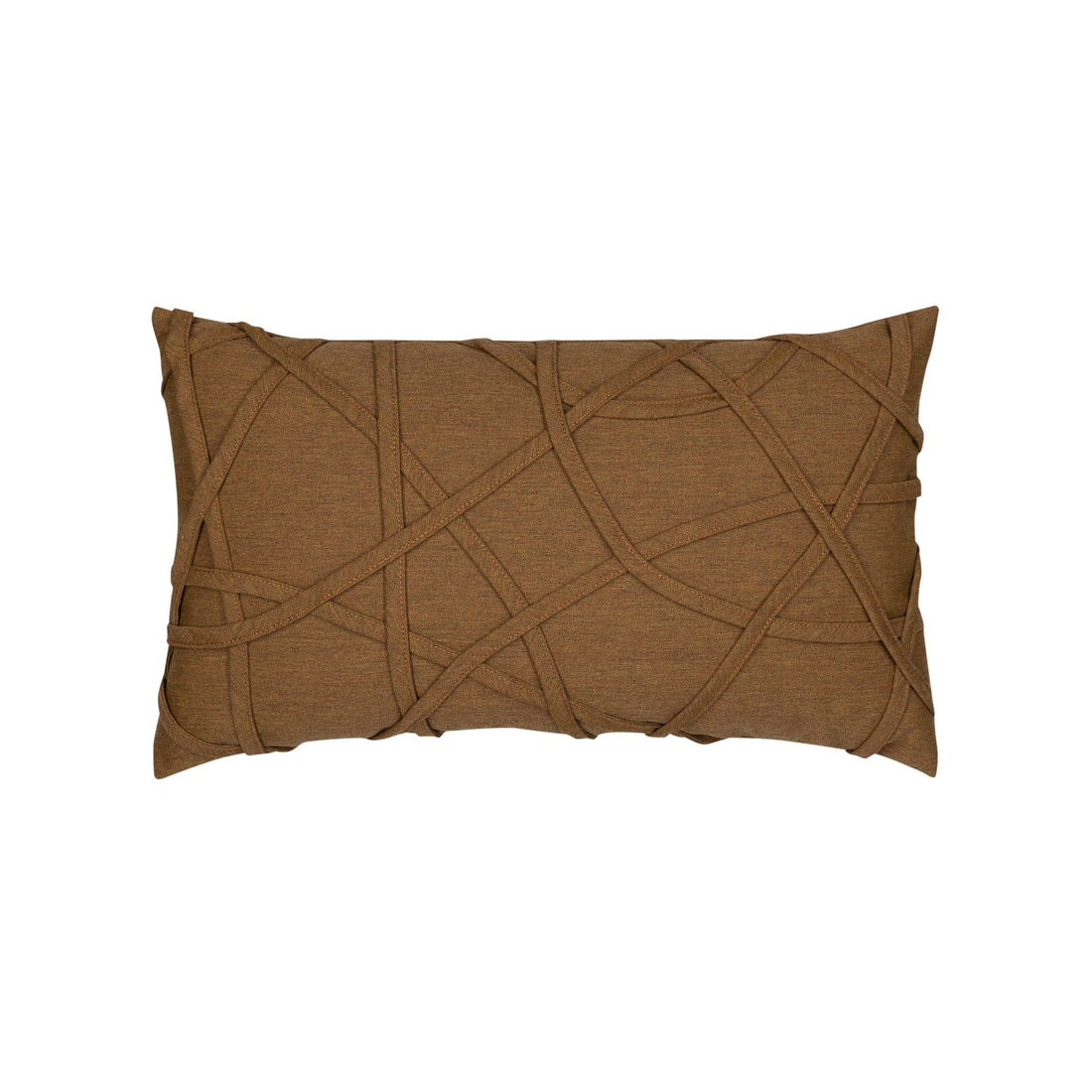 Elaine Smith Illusion Teak outdoor pillow, brown