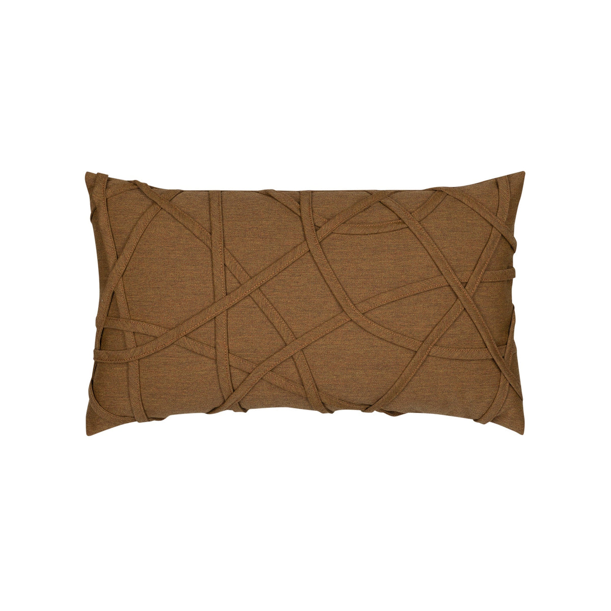 Elaine Smith Illusion Teak outdoor pillow, brown