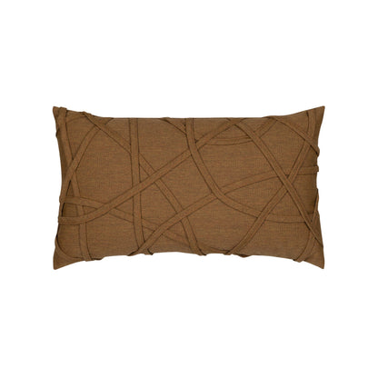 Elaine Smith Illusion Teak outdoor pillow, brown