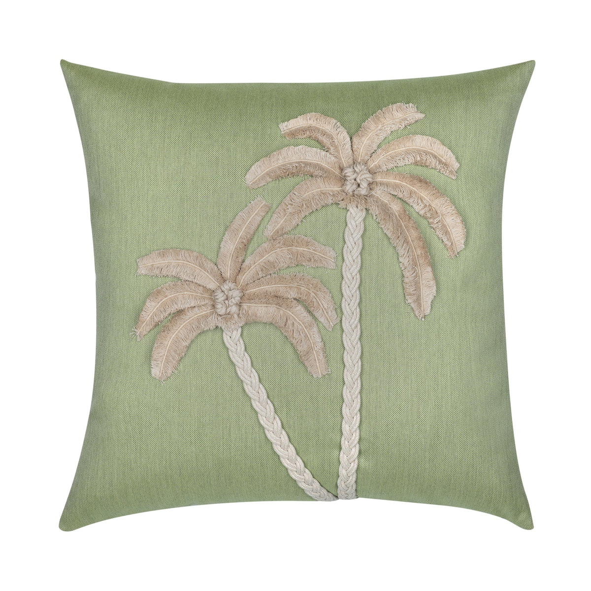 Elaine Smith Escape Meadow 22x22 outdoor pillow, green