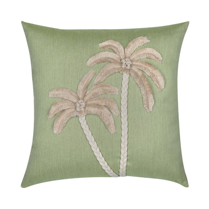 Elaine Smith Escape Meadow 22x22 outdoor pillow, green
