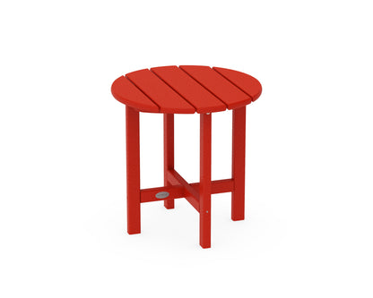 POLYWOOD Round 18" Side Table in Sunset Red